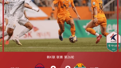 开云体育-韩K联战报：金东俊屡献神扑，金大元中柱，十人济州0-0江原